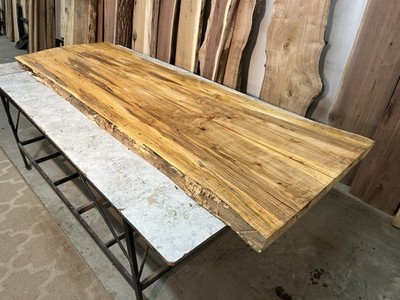 102 Inch Matched Maple Wood Slabs - Spalted Maple Wood - Epoxy Live Edge Dining Table Wood Part #J-275