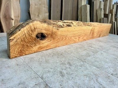 Live edge wood mantel F-274 