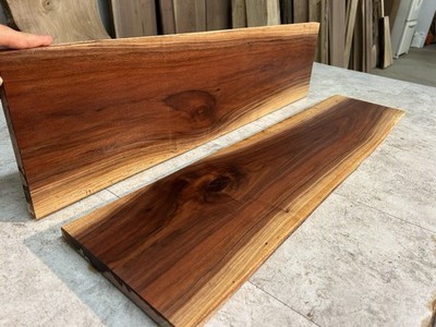40 inch reclaimed kiln dried walnut wood shelves P-274 