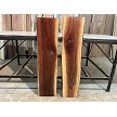 Side view 40 inch walnut kiln dried shelf wood P-274 