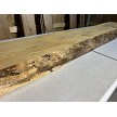 84.75 inch kiln dried live edge ash mantel beam side view 