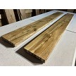 55 inch sassafras wood shelves side view 