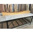 84" kiln dried solid ash live edge mantel beam full length view 
