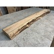 Rustic oak live edge fireplace mantel B-275 ready to ship 