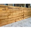 91.25" kiln dried solid maple live edge mantel beam full length view 