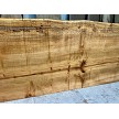 Close-up of live edge maple fireplace mantel with spalted grain 