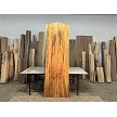 Side view of 102 inch kiln dried live edge spalted maple wood 